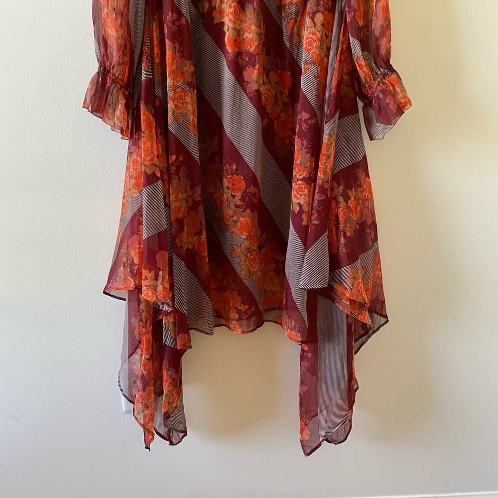 SOFT SURROUNDINGS Woodland Manor Chiffon Midi Dress - Picture 4 of 9